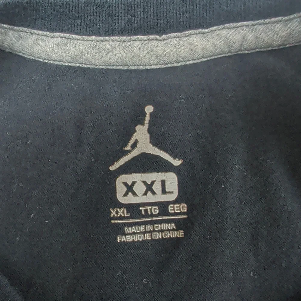 Jordan XXL Mens T-Shirt Black Grey Elephant Print Jumpman Air Short Sleeve Tee